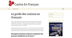 Desktop Screenshot of casino-enfrancais.net